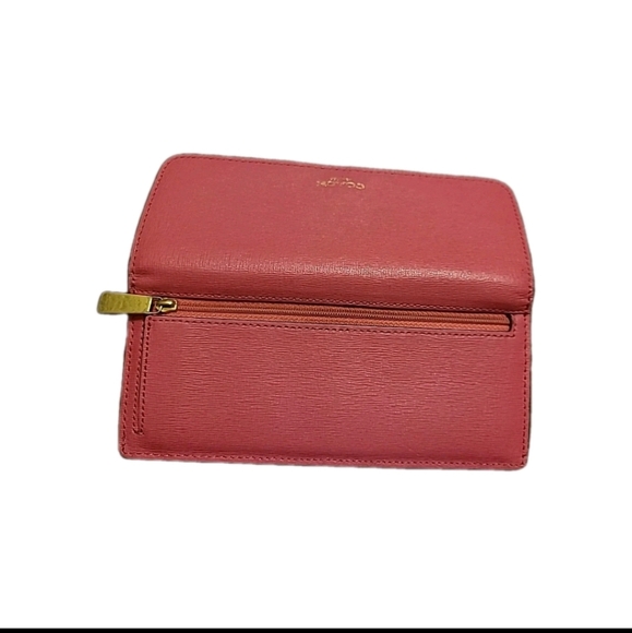 Coach Pink Saffiano Leather Pink Bifold Soft Wallet  GUC - Picture 5 of 10